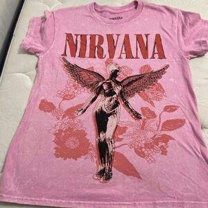 NIRVANA Pink Angelic Graphic Tee